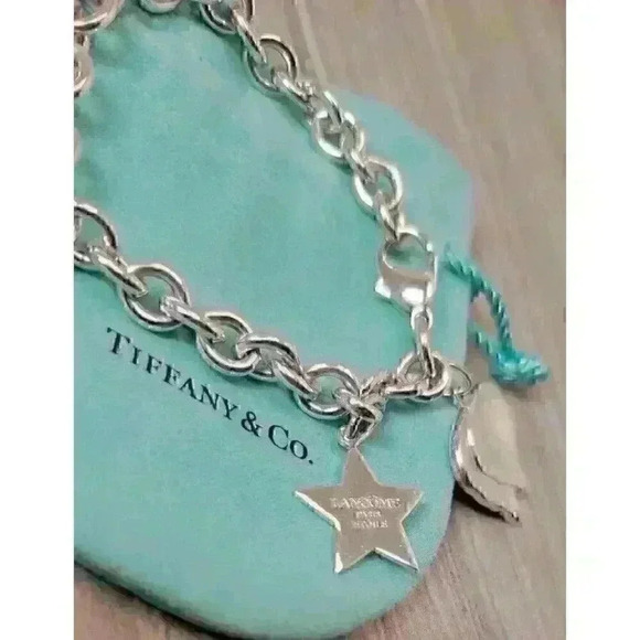 Tiffany & Co Sterling Silver Lancome Charm Bracelet - Picture 3 of 8